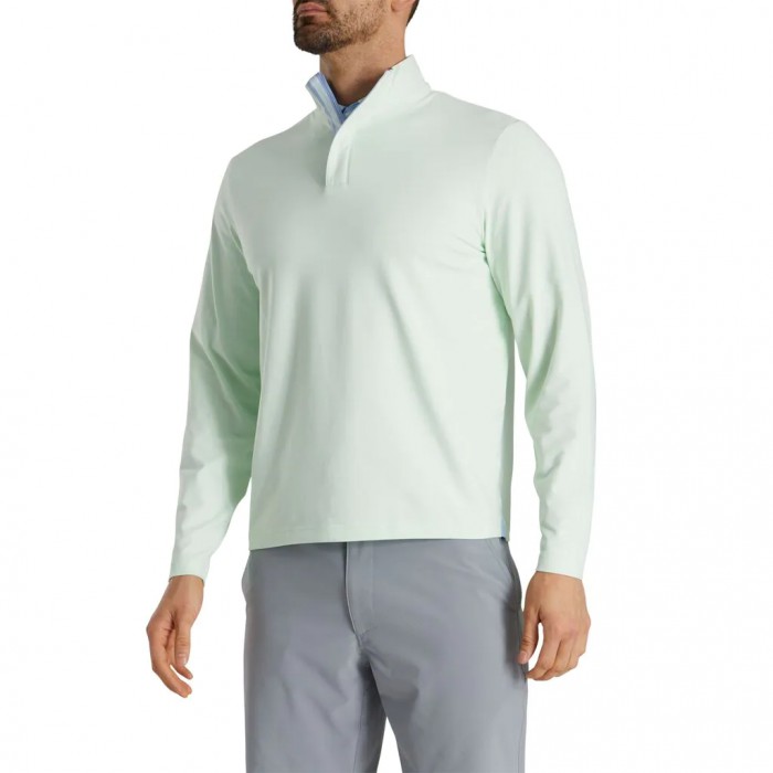 Chaquetas Footjoy Quarter-Zip Hombre Verde Menta | ES0697251