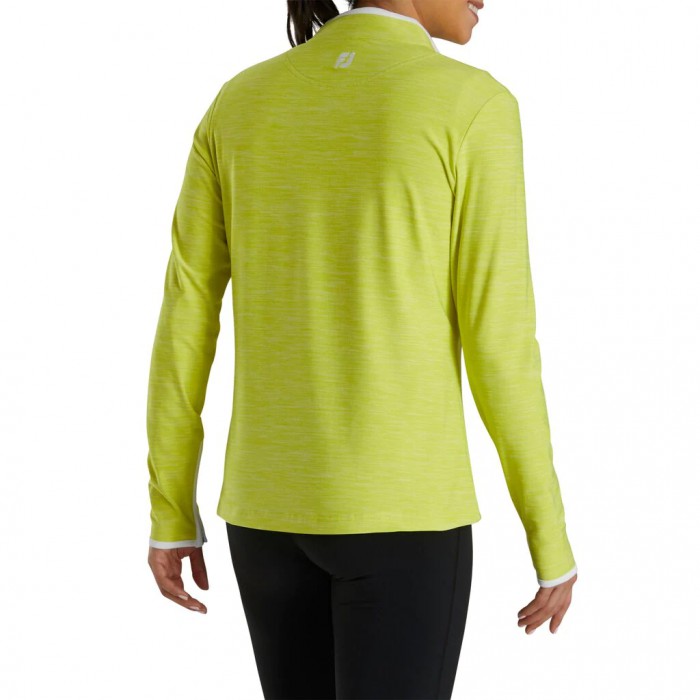 Chaquetas Footjoy Quarter-Zip Space Dye Mid-Layer Mujer Citrus | ES3851627