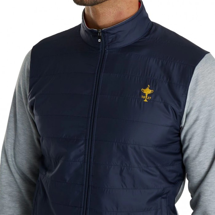 Chaquetas Footjoy Ryder Cup Trophy Hybrid Full-Zip Hombre Azul Marino Gris | ES9067142