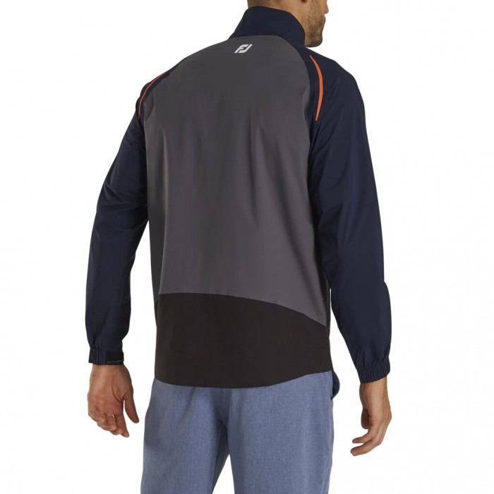 Chaquetas Footjoy Select LS Rain Hombre Azul Marino Naranjas | ES6975082