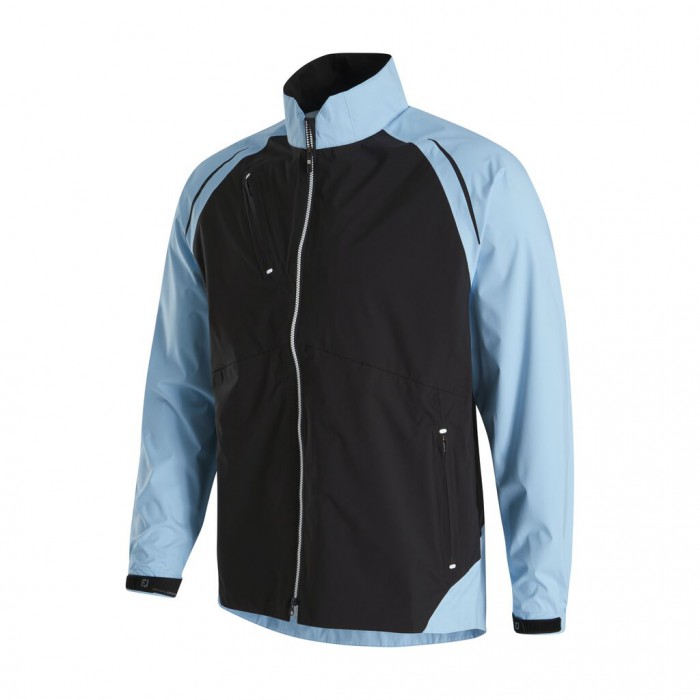 Chaquetas Footjoy Select LS Rain Hombre Azules Claro Negras | ES7315942