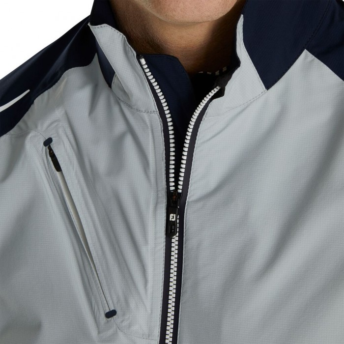 Chaquetas Footjoy Select LS Rain Hombre Plateadas Azul Marino | ES7452893