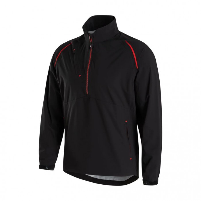 Chaquetas Footjoy Select LS Rain Hombre Negras Rojas | ES8231674