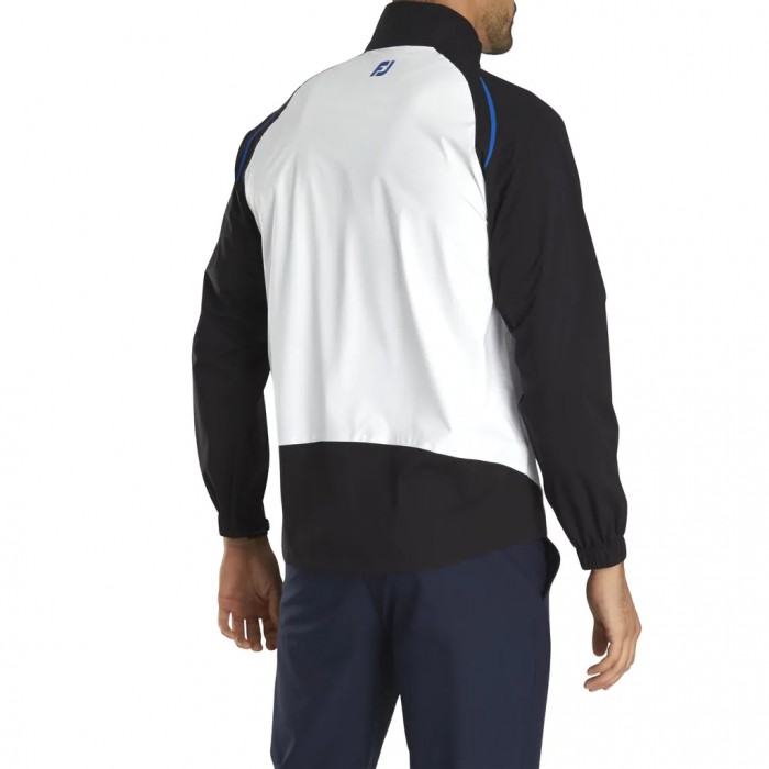 Chaquetas Footjoy Select LS Rain Hombre Negras Blancas Azul Real | ES9365824