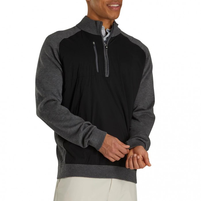 Chaquetas Footjoy Tech Sueter Hombre Negras | ES1042397