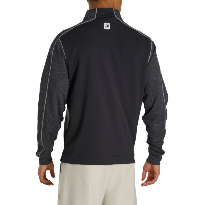 Chaquetas Footjoy Tonal Heather Mid-Layer Hombre Negras | ES2195648