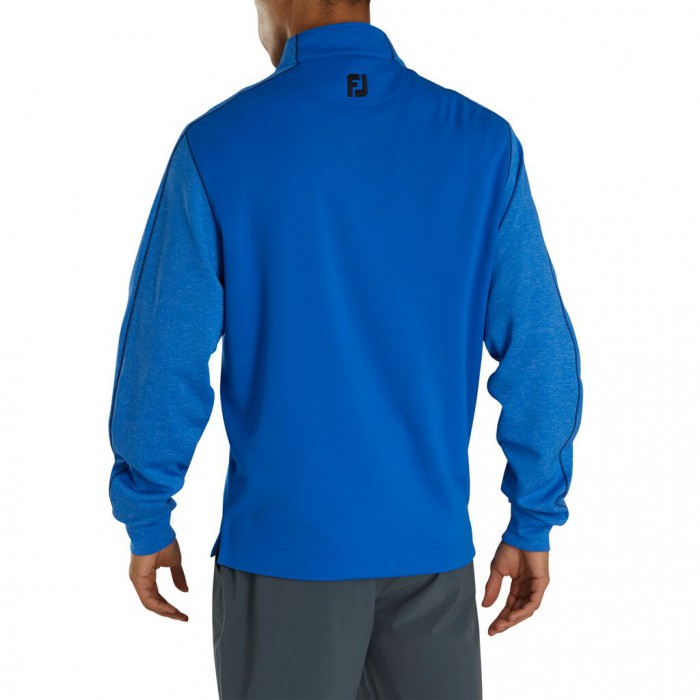 Chaquetas Footjoy Tonal Heather Mid-Layer Hombre Azul Real Negras | ES4213508