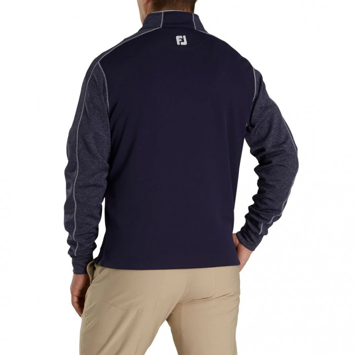 Chaquetas Footjoy Tonal Heather Mid-Layer Hombre Azul Marino | ES7810394