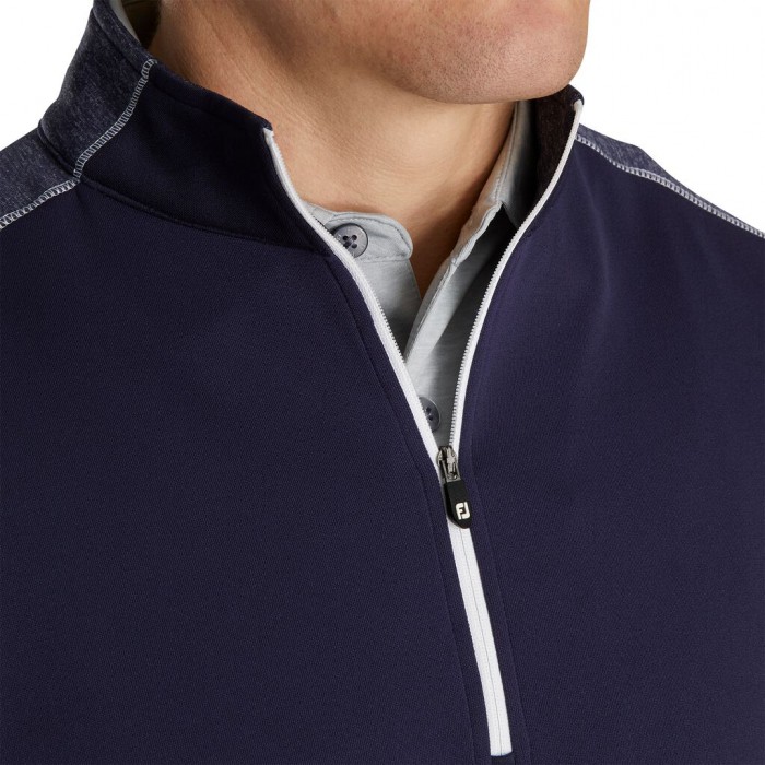 Chaquetas Footjoy Tonal Heather Mid-Layer Hombre Azul Marino | ES7810394