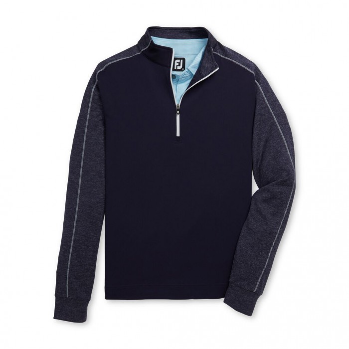 Chaquetas Footjoy Tonal Heather Mid-Layer Hombre Azul Marino | ES7810394