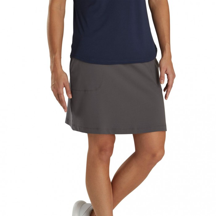 Falda Corta Footjoy Performance Knit Skort Mujer Charcoal | ES2934506