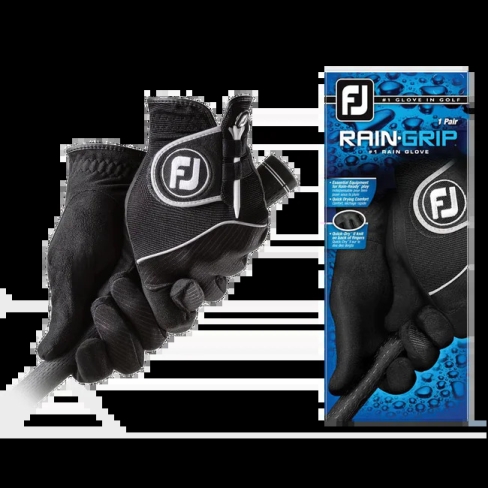 Guantes De Golf Footjoy RainGrip Pair Hombre Negras | ES4967510