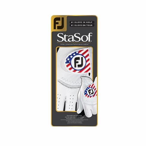 Guantes De Golf Footjoy StaSof Flag Mujer Blancas | ES2498701