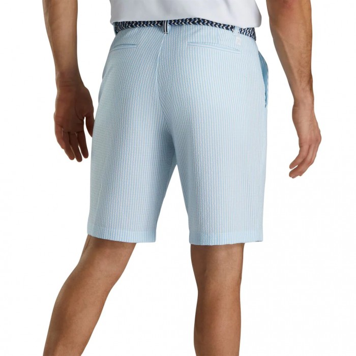 Pantalones Cortos Footjoy Limited Edition Seersucker 10 Inch Inseam Stripe Shorts Hombre Azules Claro Blancas | ES9748031