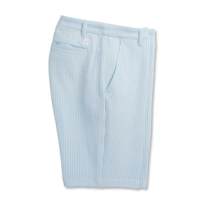 Pantalones Cortos Footjoy Limited Edition Seersucker 10 Inch Inseam Stripe Shorts Hombre Azules Claro Blancas | ES9748031