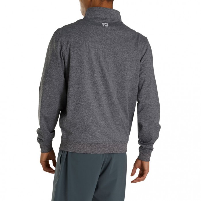 Pullover Footjoy Half-Zip Hombre Heather Charcoal | ES4710328