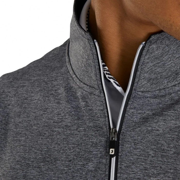 Pullover Footjoy Half-Zip Hombre Heather Charcoal | ES4710328