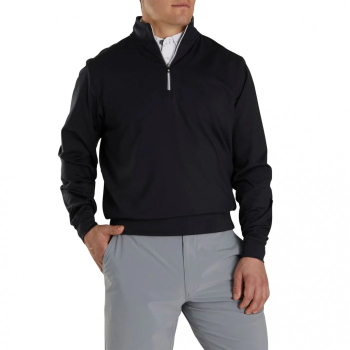 Pullover Footjoy Half-Zip Hombre Negras | ES3986102