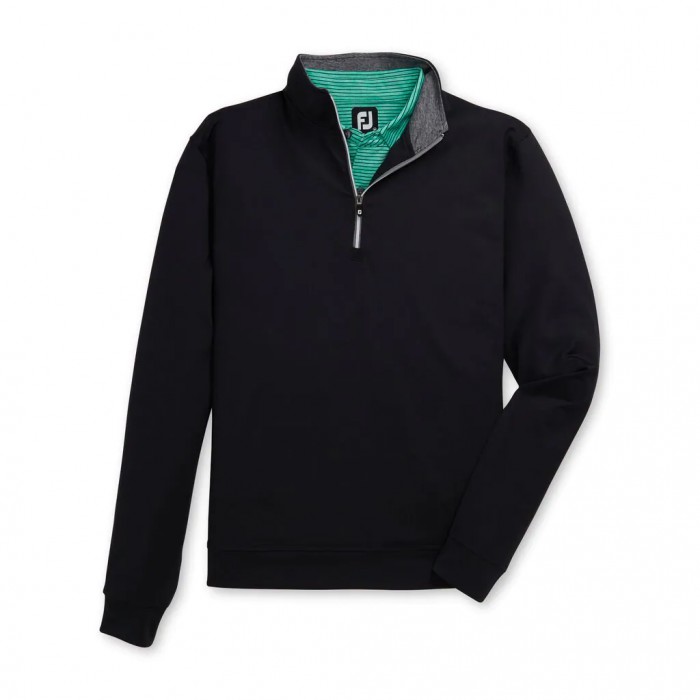 Pullover Footjoy Half-Zip Hombre Negras | ES3986102