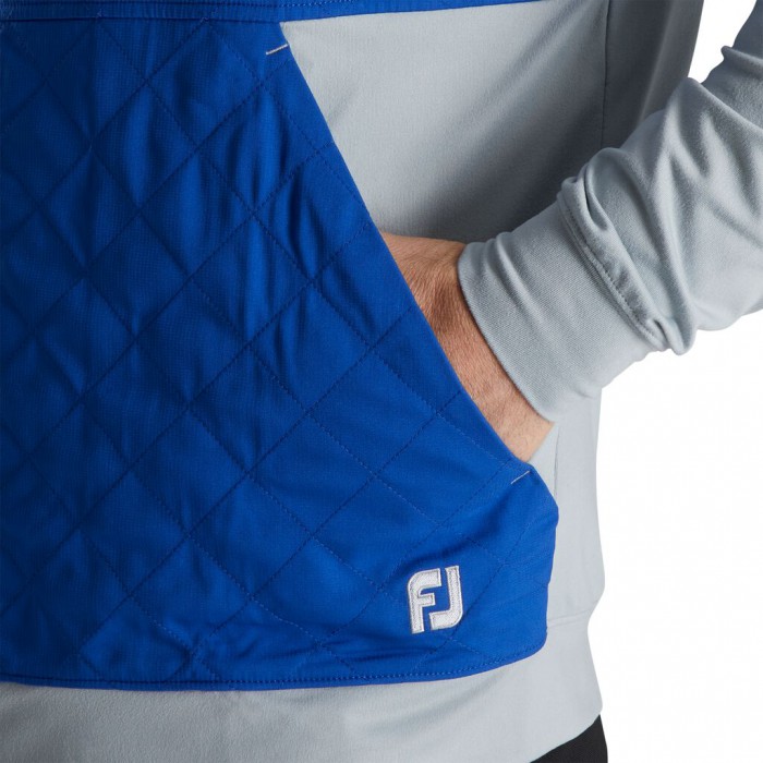 Sudadera Con Capucha Footjoy Hybrid Hombre Gris Azul Real | ES5793168