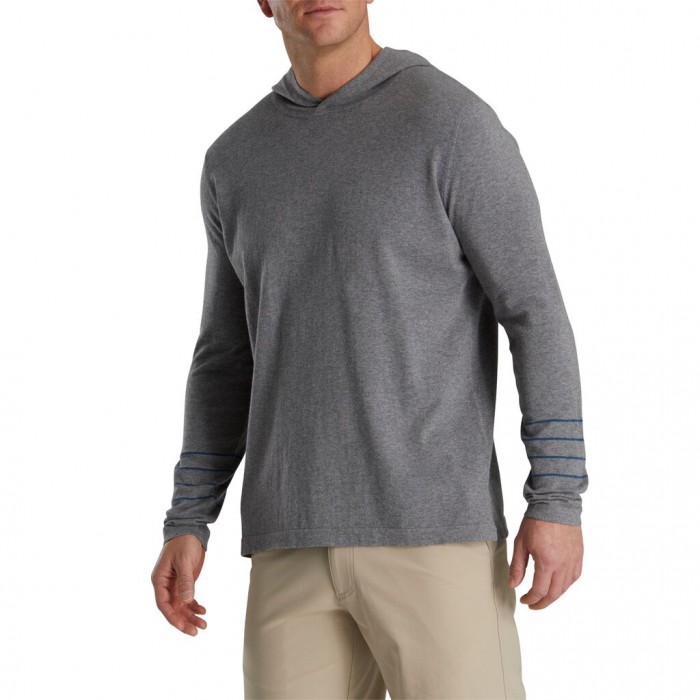 Sudadera Con Capucha Footjoy Sueter Hombre Gris | ES5231708