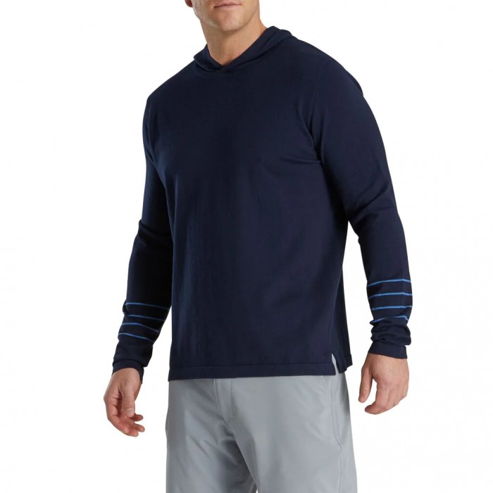 Sudadera Con Capucha Footjoy Sueter Hombre Azul Marino | ES8913652