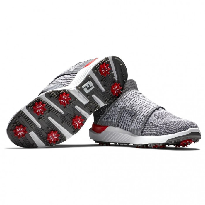 Zapatos Golf Con Pinchos Footjoy HyperFlex BOA Hombre Gris Blancas | ES2465873