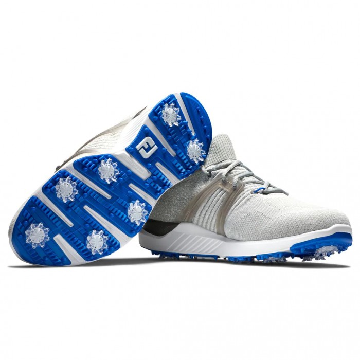 Zapatos Golf Con Pinchos Footjoy HyperFlex Hombre Gris Blancas Azules | ES4703516