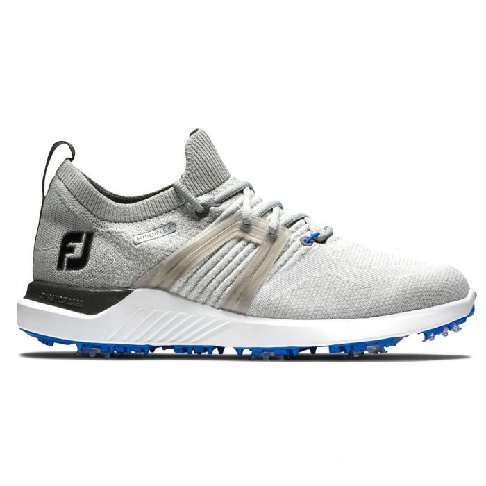 Zapatos Golf Con Pinchos Footjoy HyperFlex Hombre Gris Blancas Azules | ES4703516