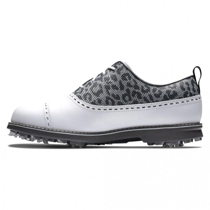 Zapatos Golf Con Pinchos Footjoy Premiere Series - Cap Puntera Mujer Blancas Leopardo | ES2913507