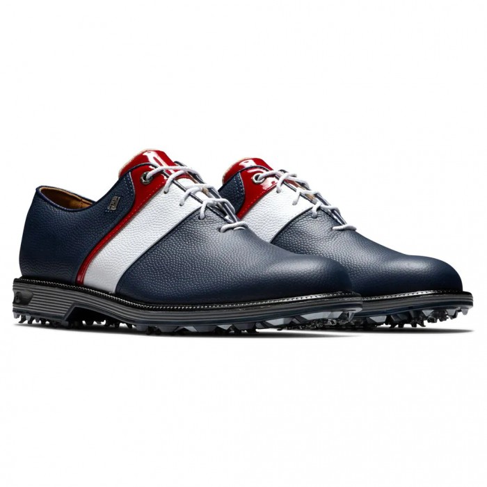 Zapatos Golf Con Pinchos Footjoy Premiere Series - Packard Hombre Azul Marino Blancas Rojas | ES3425761