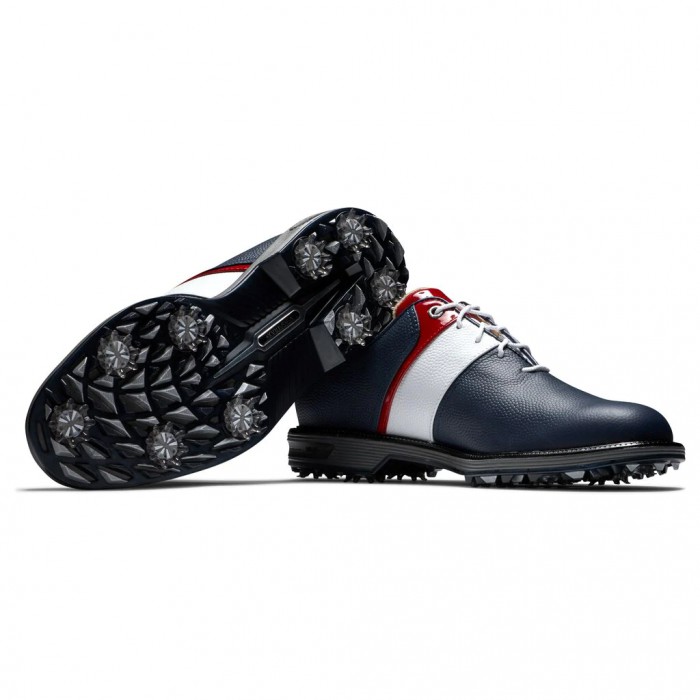 Zapatos Golf Con Pinchos Footjoy Premiere Series - Packard Hombre Azul Marino Blancas Rojas | ES3425761