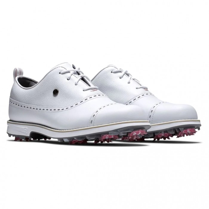 Zapatos Golf Con Pinchos Footjoy Premiere Series - Cap Puntera Mujer Blancas | ES3497582