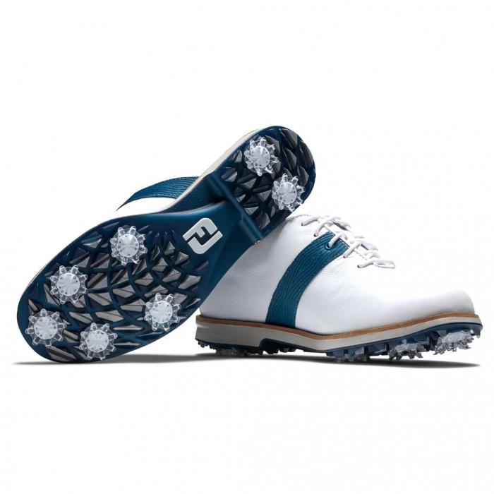 Zapatos Golf Con Pinchos Footjoy Premiere Series Mujer Blancas Azules | ES4167830