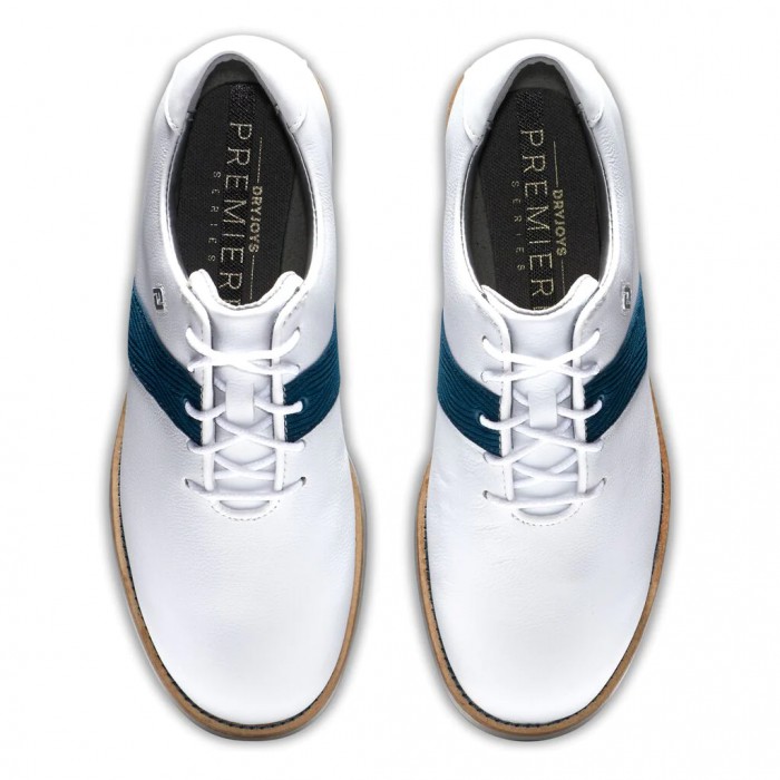 Zapatos Golf Con Pinchos Footjoy Premiere Series Mujer Blancas Azules | ES4167830