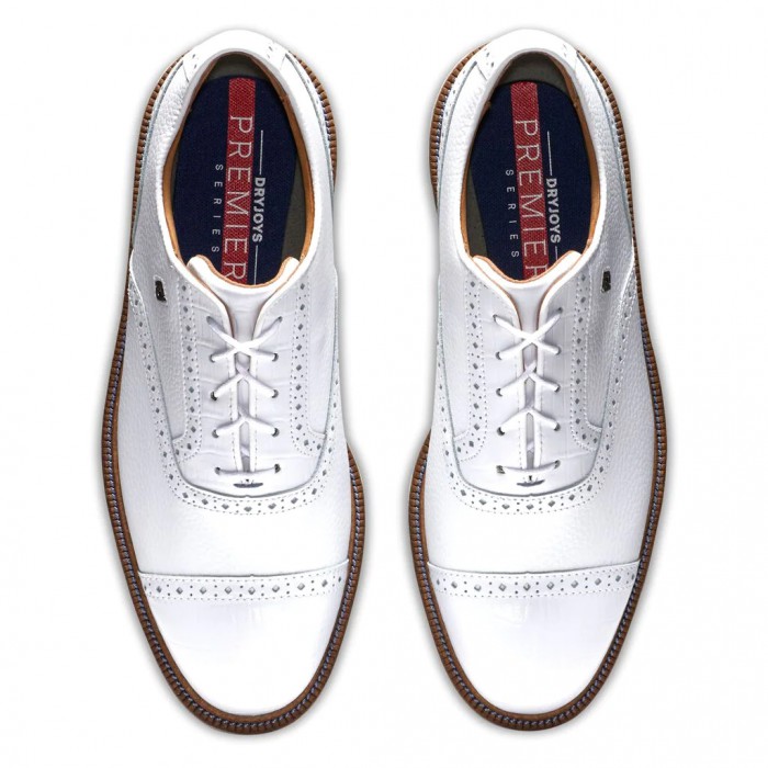 Zapatos Golf Con Pinchos Footjoy Premiere Series - Tarlow Hombre Blancas | ES4357891