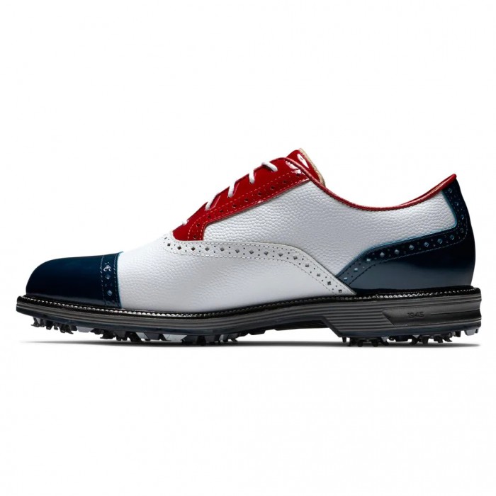 Zapatos Golf Con Pinchos Footjoy Premiere Series - Tarlow Hombre Blancas Rojas Azul Marino | ES4376108