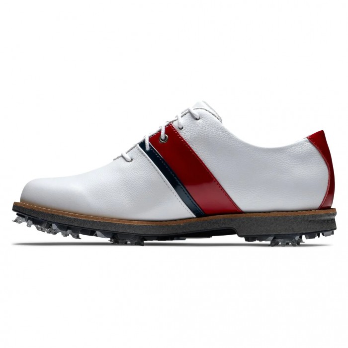 Zapatos Golf Con Pinchos Footjoy Premiere Series - Traditional Mujer Blancas Rojas Azul Marino | ES6102953