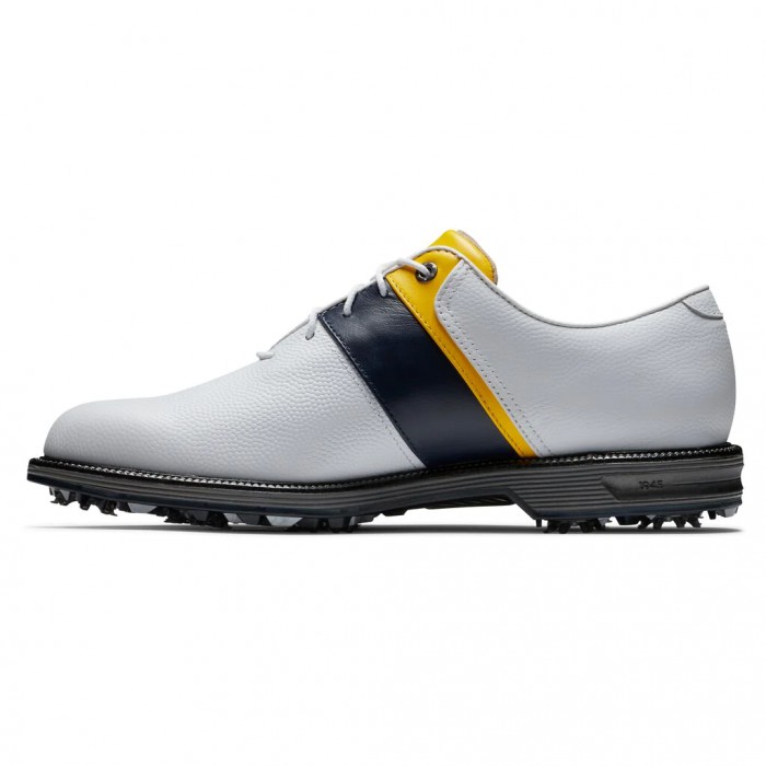 Zapatos Golf Con Pinchos Footjoy Premiere Series - Packard Hombre Blancas Azul Marino Amarillo | ES6875213