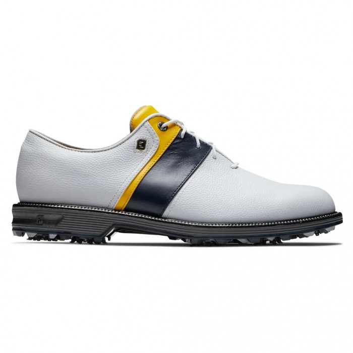 Zapatos Golf Con Pinchos Footjoy Premiere Series - Packard Hombre Blancas Azul Marino Amarillo | ES6875213