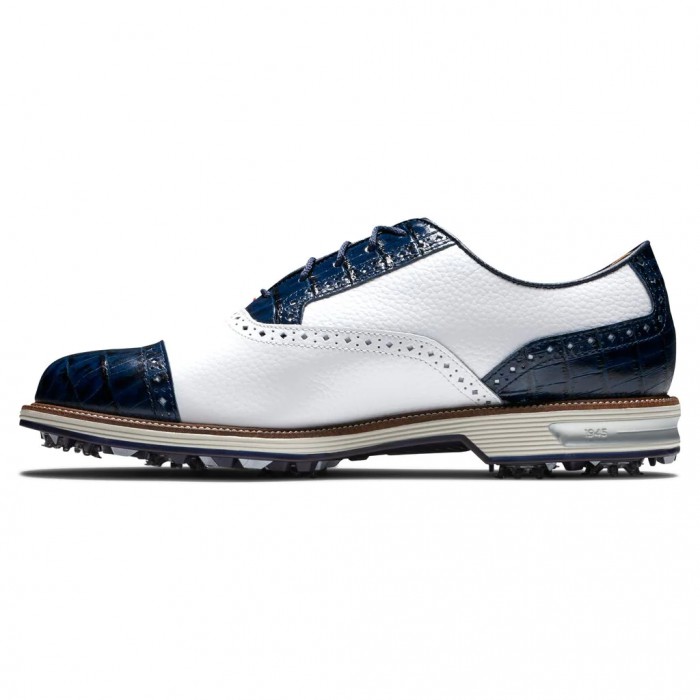 Zapatos Golf Con Pinchos Footjoy Premiere Series - Tarlow Hombre Blancas Azul Marino | ES7546130