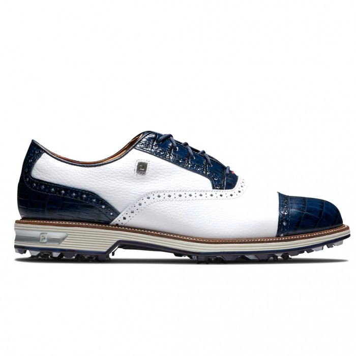 Zapatos Golf Con Pinchos Footjoy Premiere Series - Tarlow Hombre Blancas Azul Marino | ES7546130