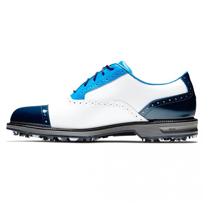 Zapatos Golf Con Pinchos Footjoy Premiere Series - Tarlow Hombre Blancas Azules Azul Marino | ES7651849