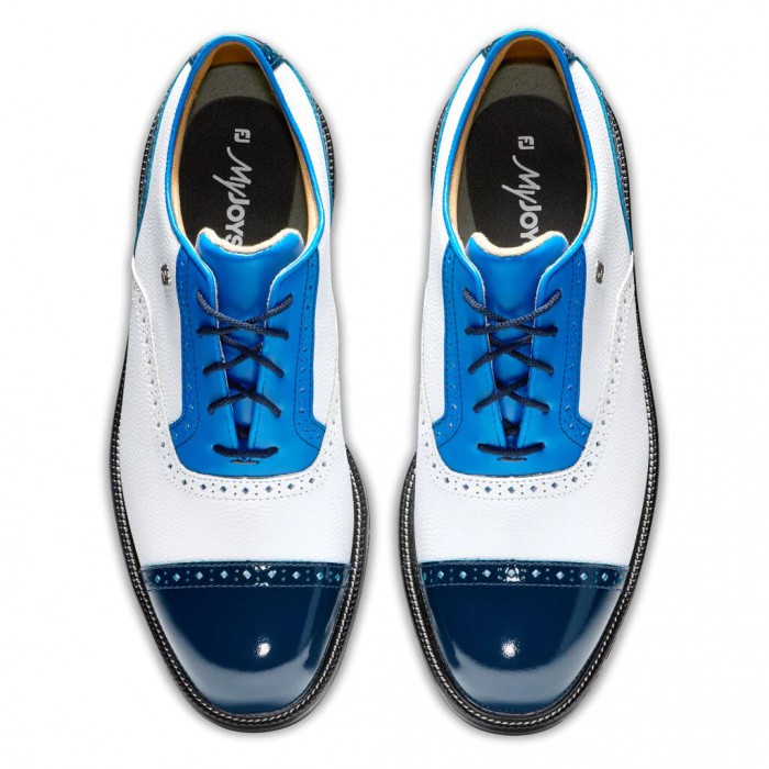 Zapatos Golf Con Pinchos Footjoy Premiere Series - Tarlow Hombre Blancas Azules Azul Marino | ES7651849