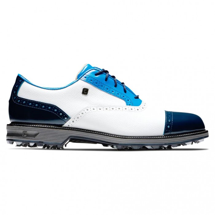 Zapatos Golf Con Pinchos Footjoy Premiere Series - Tarlow Hombre Blancas Azules Azul Marino | ES7651849