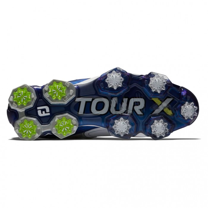 Zapatos Golf Con Pinchos Footjoy Tour X Hombre Blancas Azul Marino | ES5261934