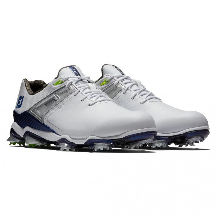 Zapatos Golf Con Pinchos Footjoy Tour X Hombre Blancas Azul Marino | ES5261934