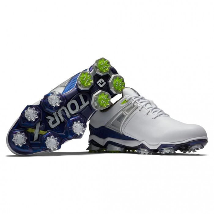 Zapatos Golf Con Pinchos Footjoy Tour X Hombre Blancas Azul Marino | ES5261934