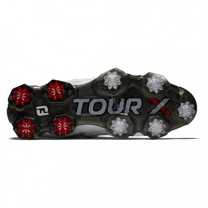 Zapatos Golf Con Pinchos Footjoy Tour X Hombre Blancas Rojas | ES5832167