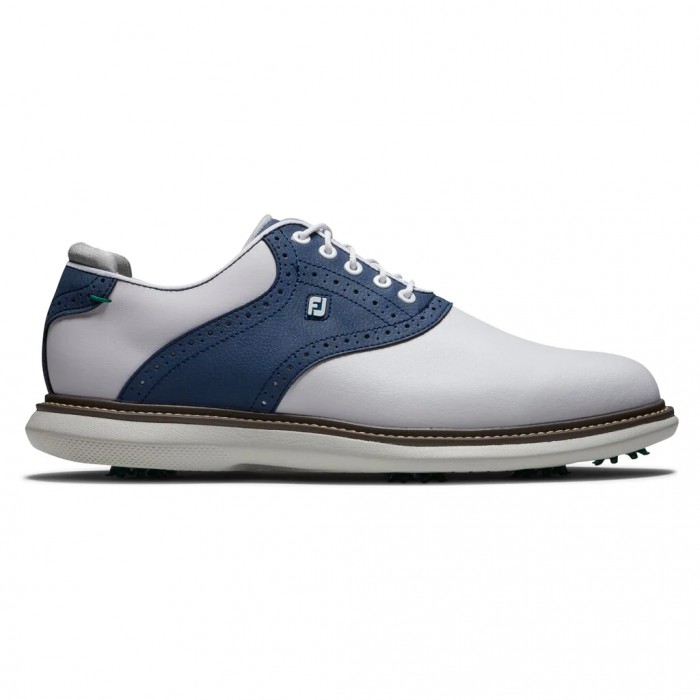 Zapatos Golf Con Pinchos Footjoy Traditions Hombre Blancas Azul Marino | ES0514678